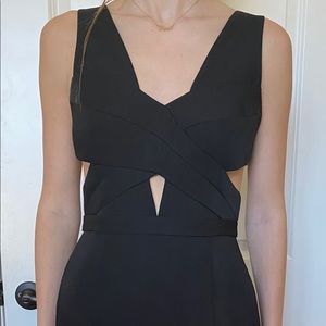 Chic,classy, sexy black evening gown. BCBGMaxAzria
